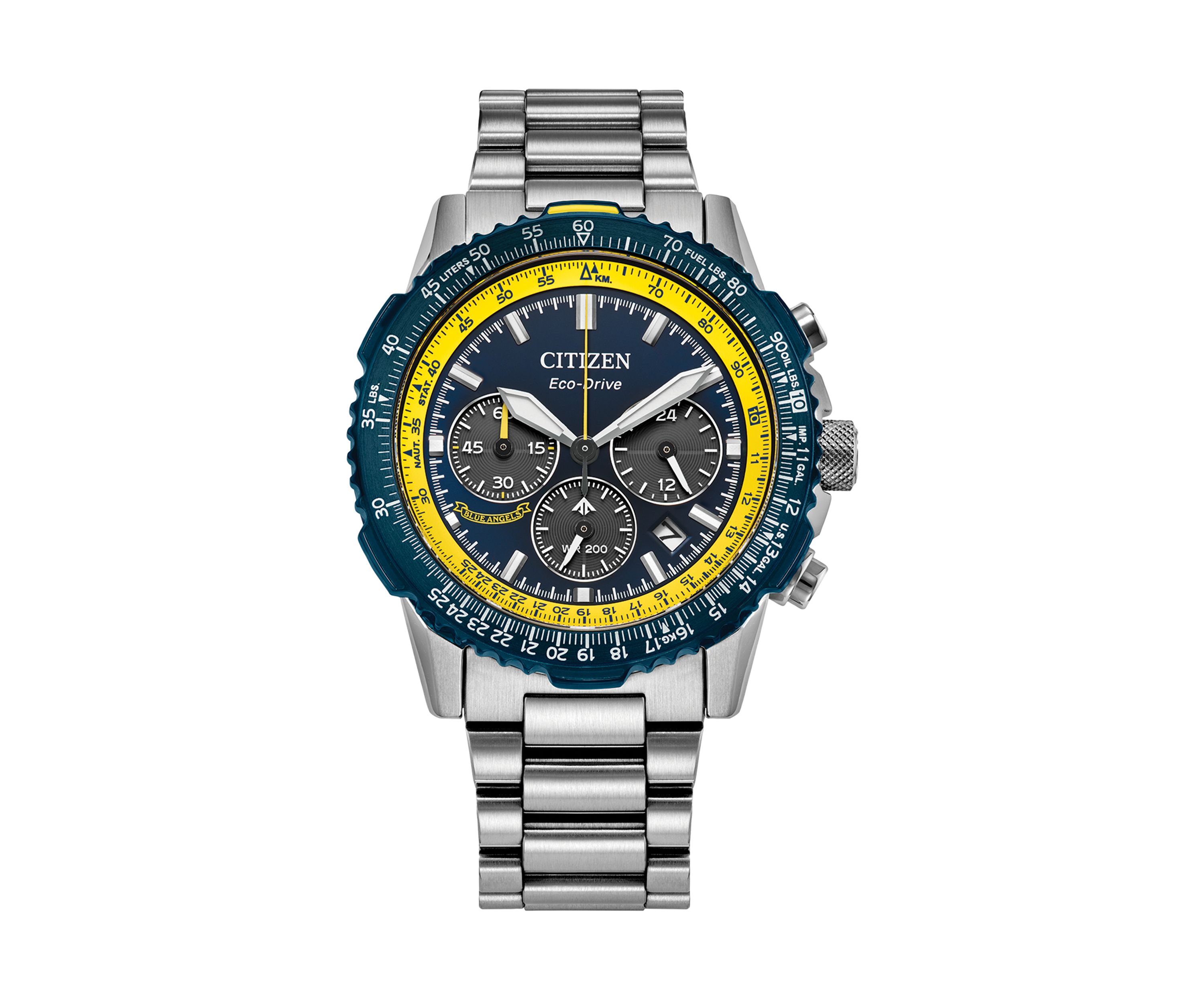 Citizen Mens  Navihawk  Stainless Steel Bracelet Watch 40mm