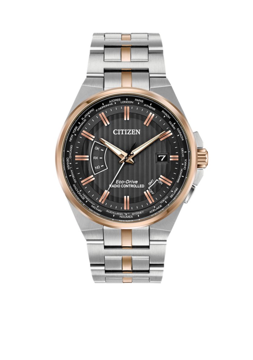 Atomic Two-Tone Stainless Steel Watch