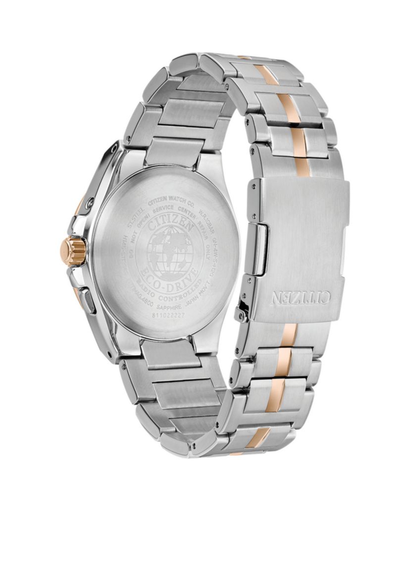 Atomic Two-Tone Stainless Steel Watch