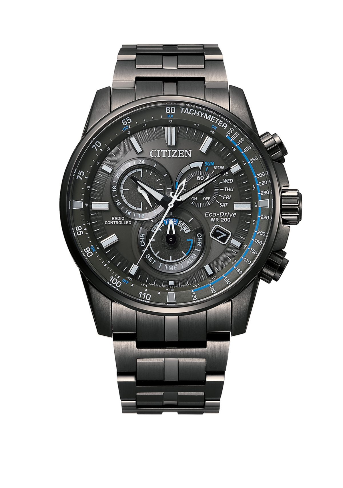 Eco Drive Silver Tone PCAT Bracelet