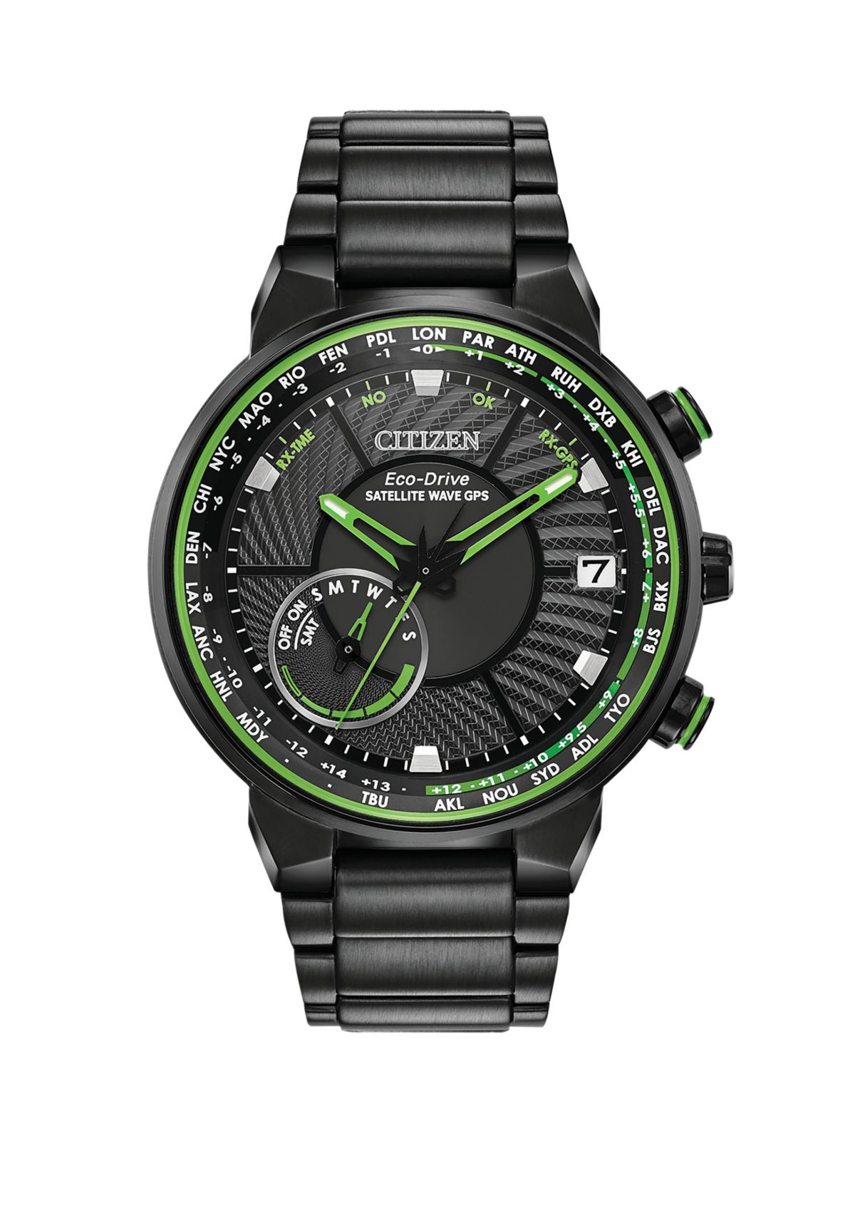 Eco Drive Mens Satellite Wave GPS Freedom Watch