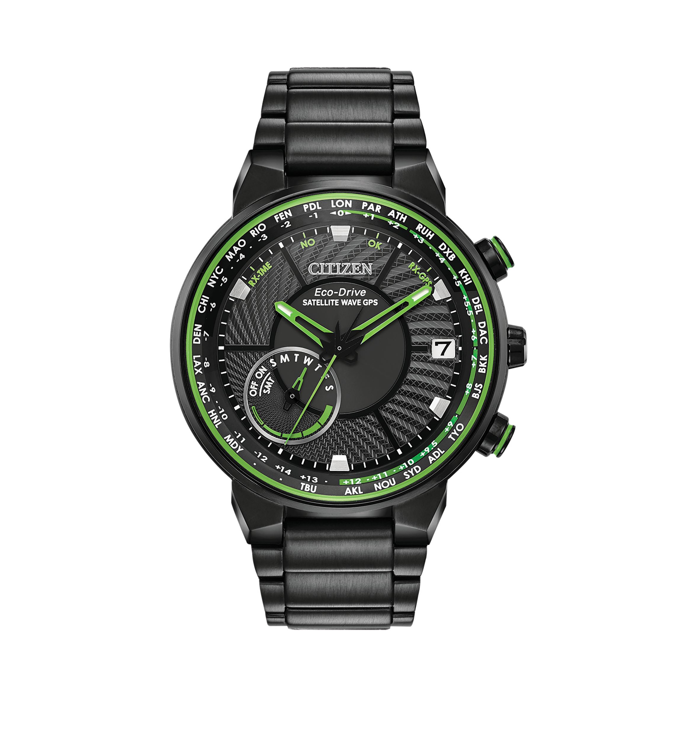 Eco Drive Mens Satellite Wave GPS Freedom Watch