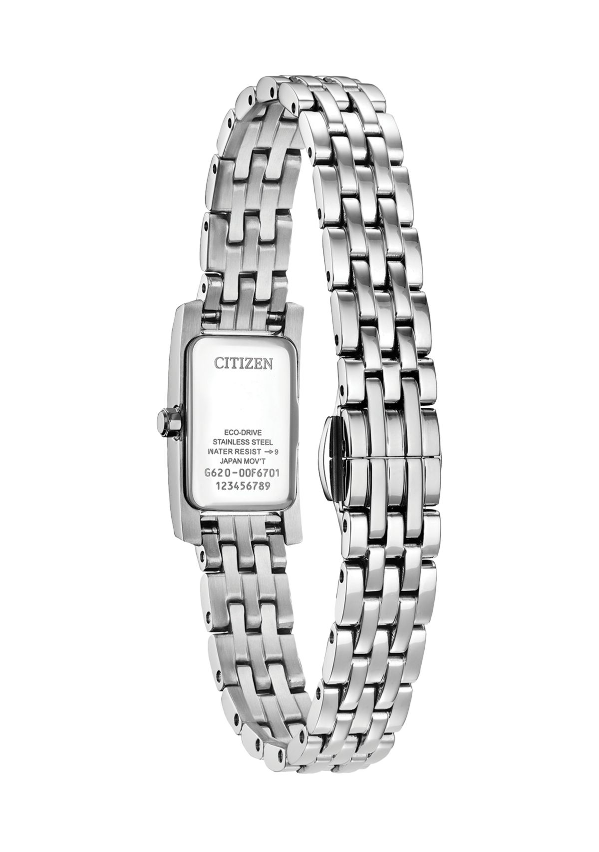 Citizen Womens Classic Eco Classic Eco Silver-Tone Stainless Steel Bracelet Watch 28.3mm