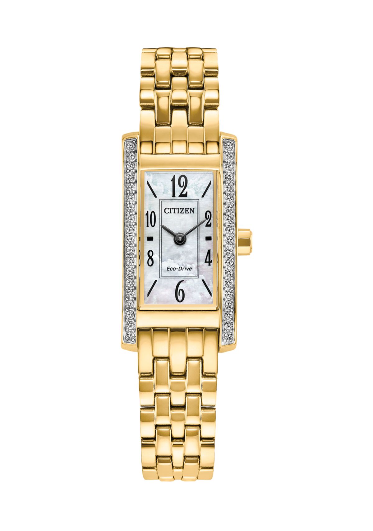 Citizen Womens Classic Eco Classic Eco Gold-Tone Stainless Steel Bracelet Watch 28.3mm