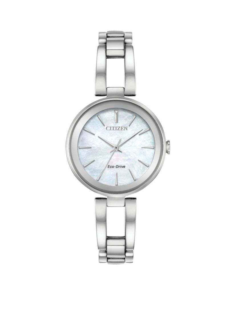 Womens Stainless Steel Eco-Drive Axiom Watch