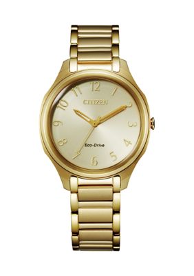 Citizen Drive Women's Gold Tone Stainless Steel Bracelet Watch