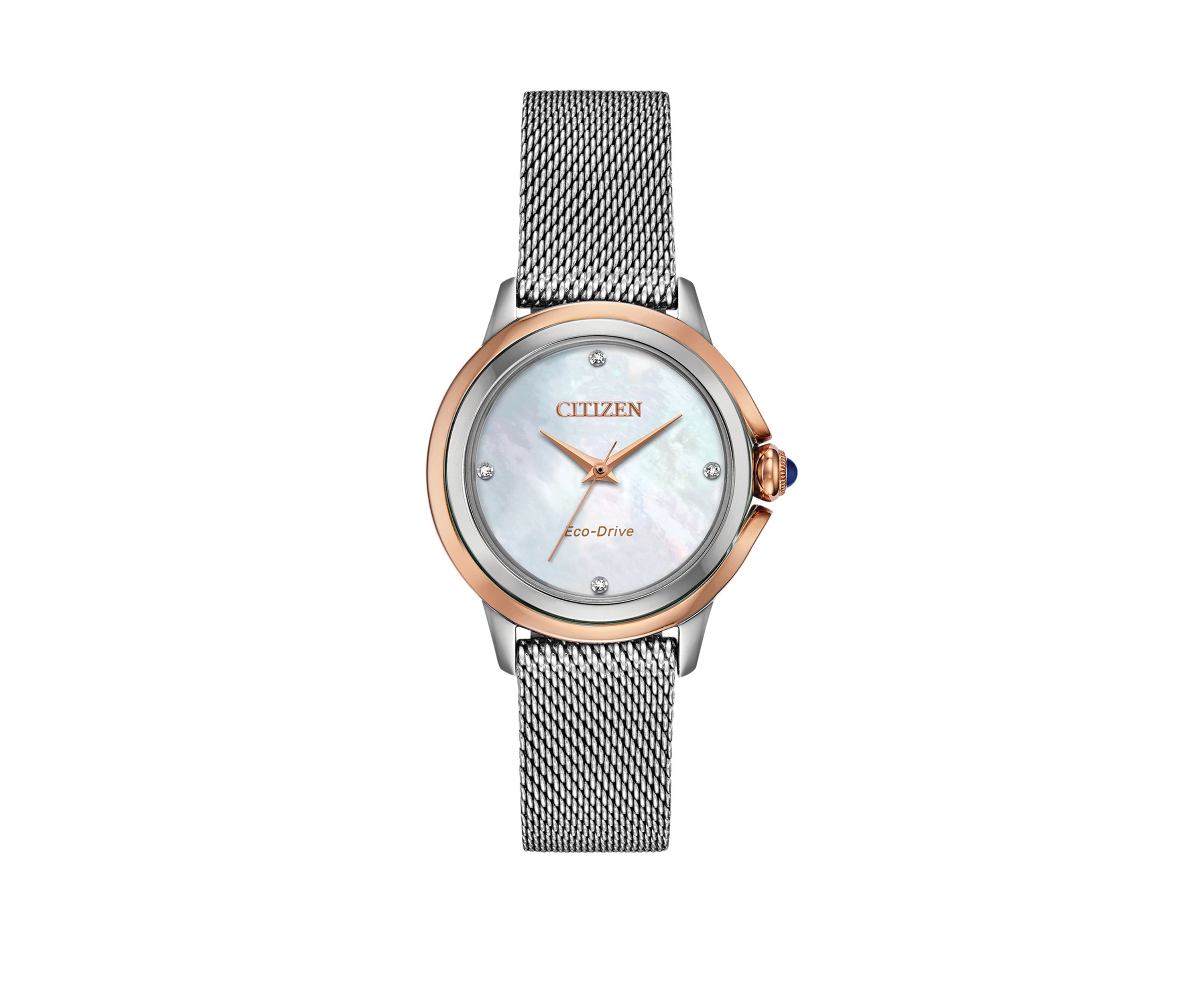 Womens Citizen Ceci Silver-Tone Stainless Steel Bracelet Watch