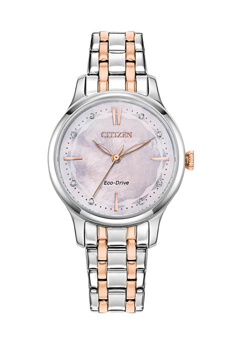 Citizen Eco-Drive Womens Two-tone Stainless Steel Bracelet Watch