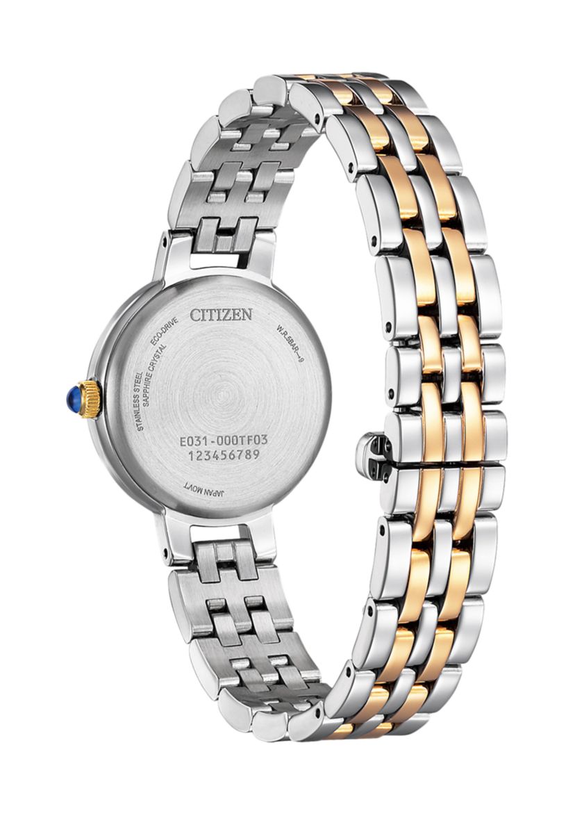 Citizen Womens  Citizen L Two-Tone Stainless Steel Bracelet Watch 27.7mm