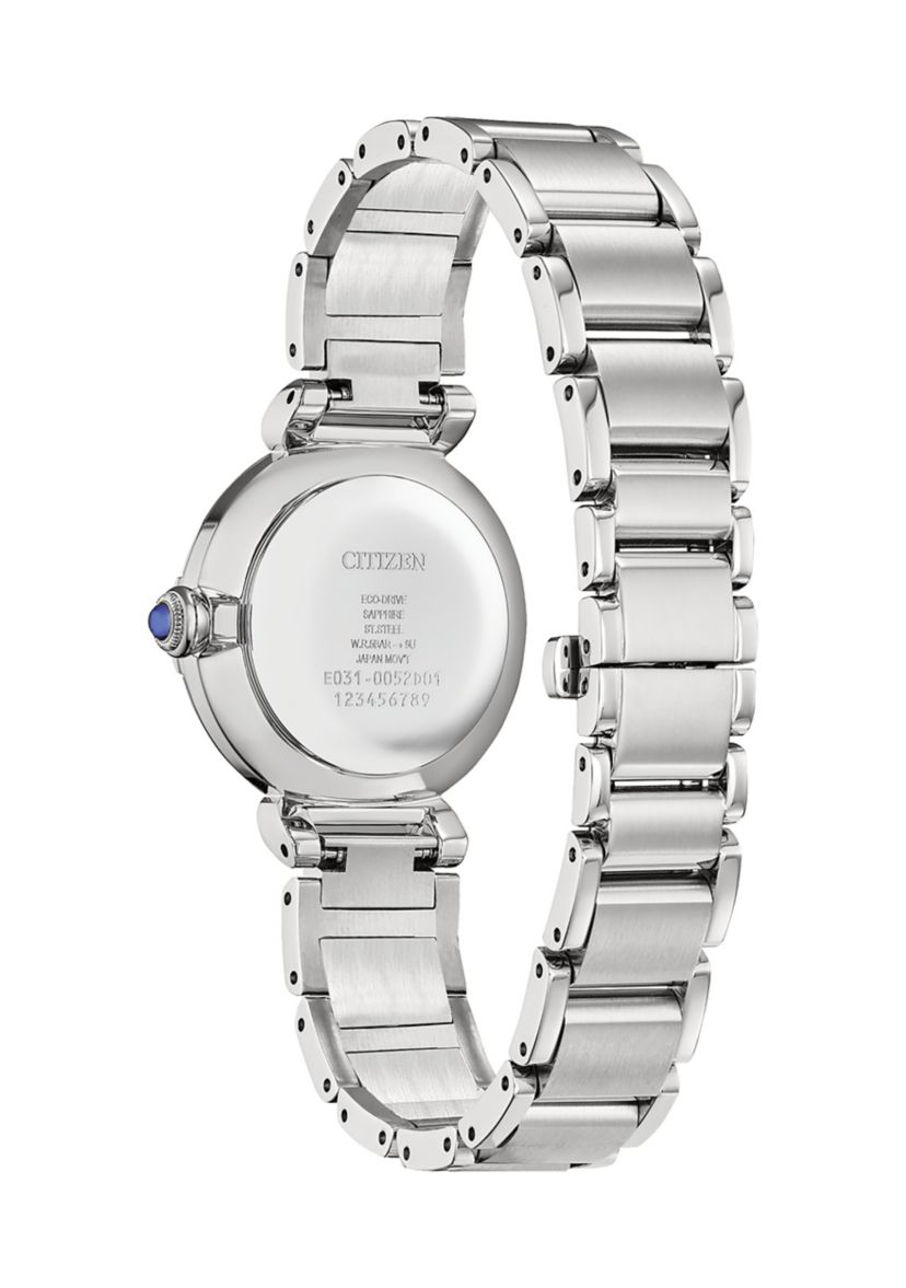 Womens Dress Classic Silver Tone Stainless Steel Watch 