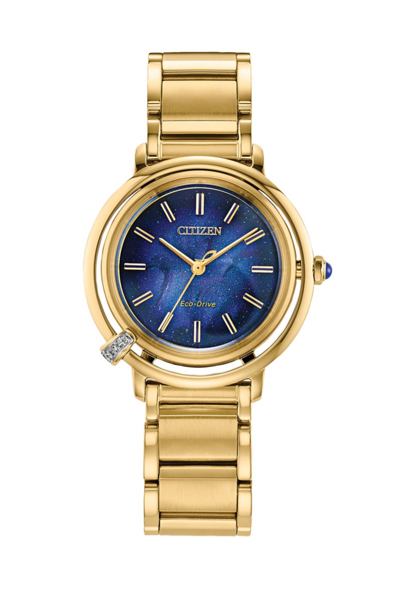 Citizen Womens  Arcly Light Gold-Tone Stainless Steel Bracelet Watch 31.2mm
