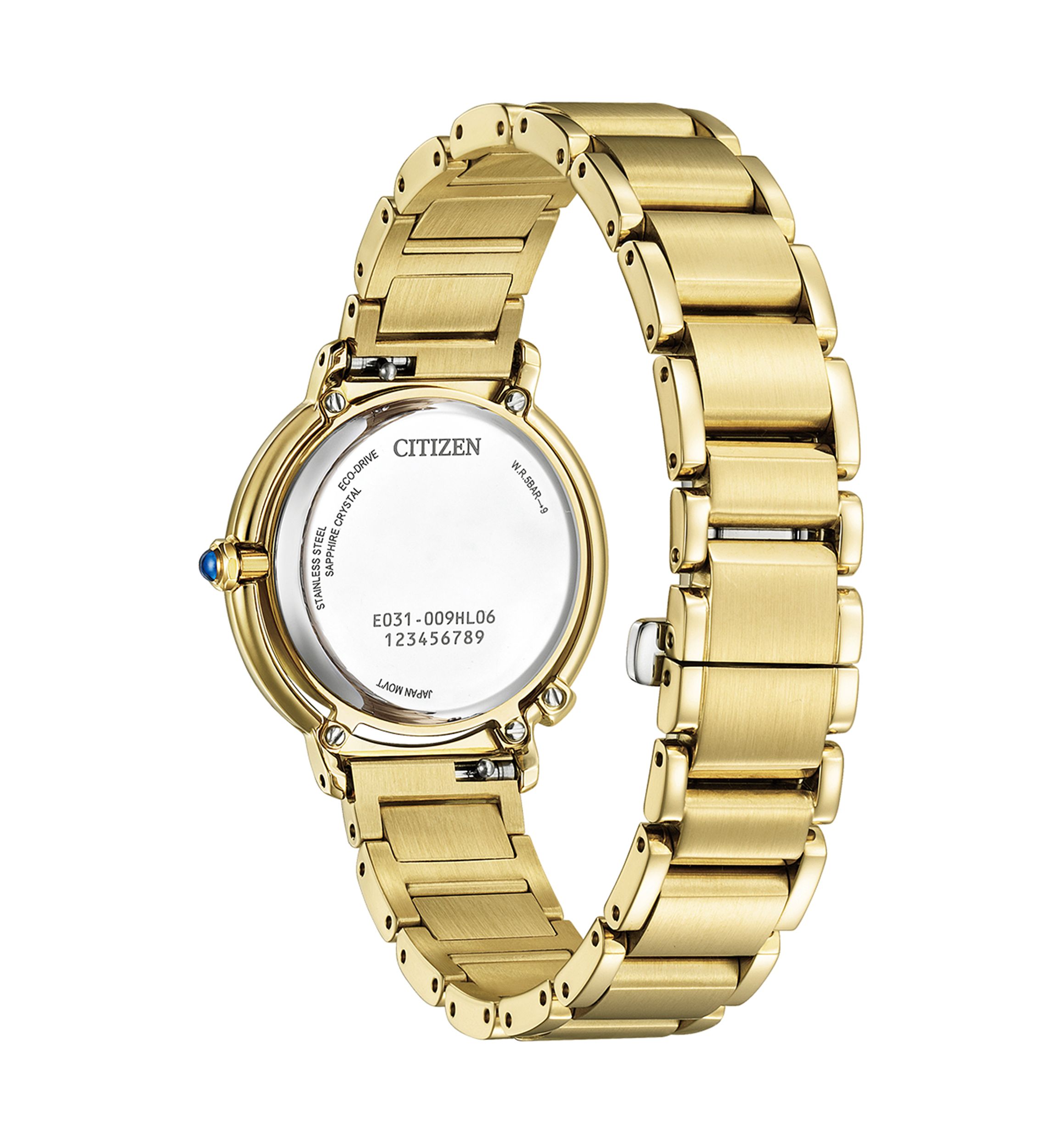 Citizen Womens  Arcly Light Gold-Tone Stainless Steel Bracelet Watch 31.2mm