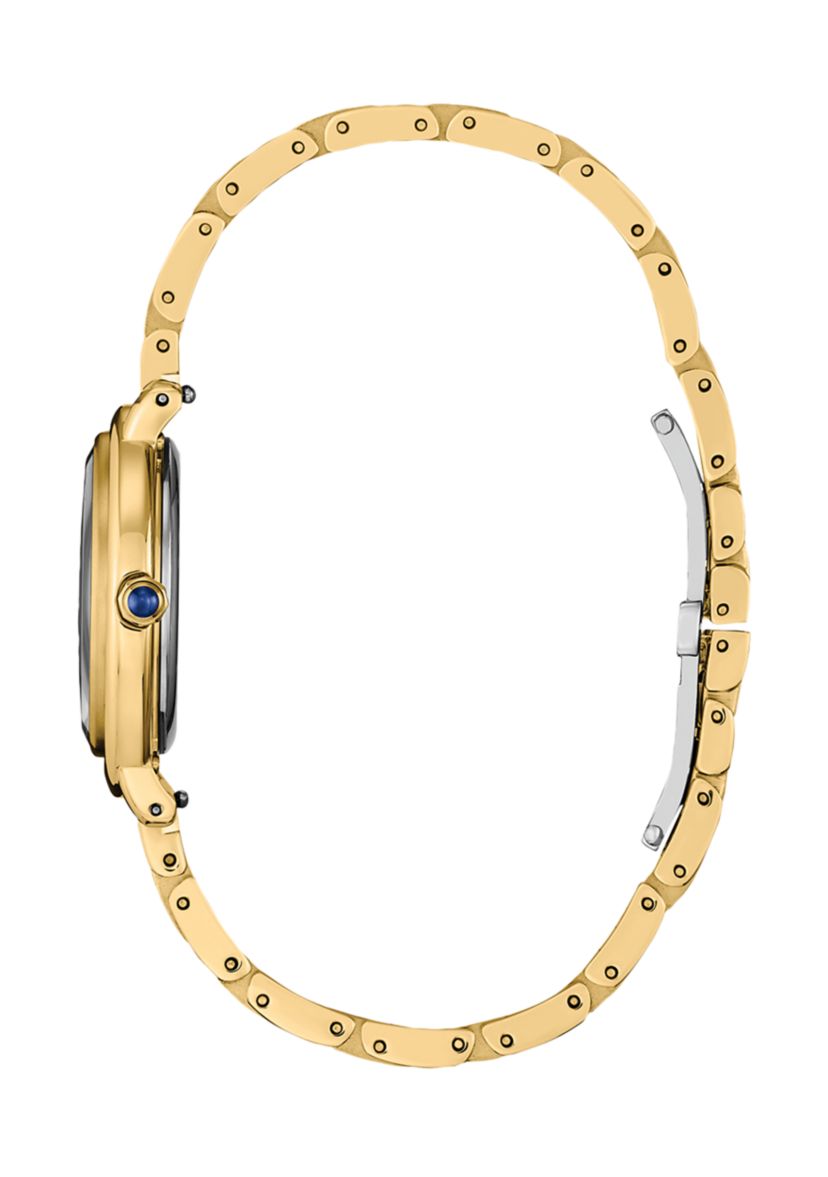 Citizen Womens  Arcly Light Gold-Tone Stainless Steel Bracelet Watch 31.2mm