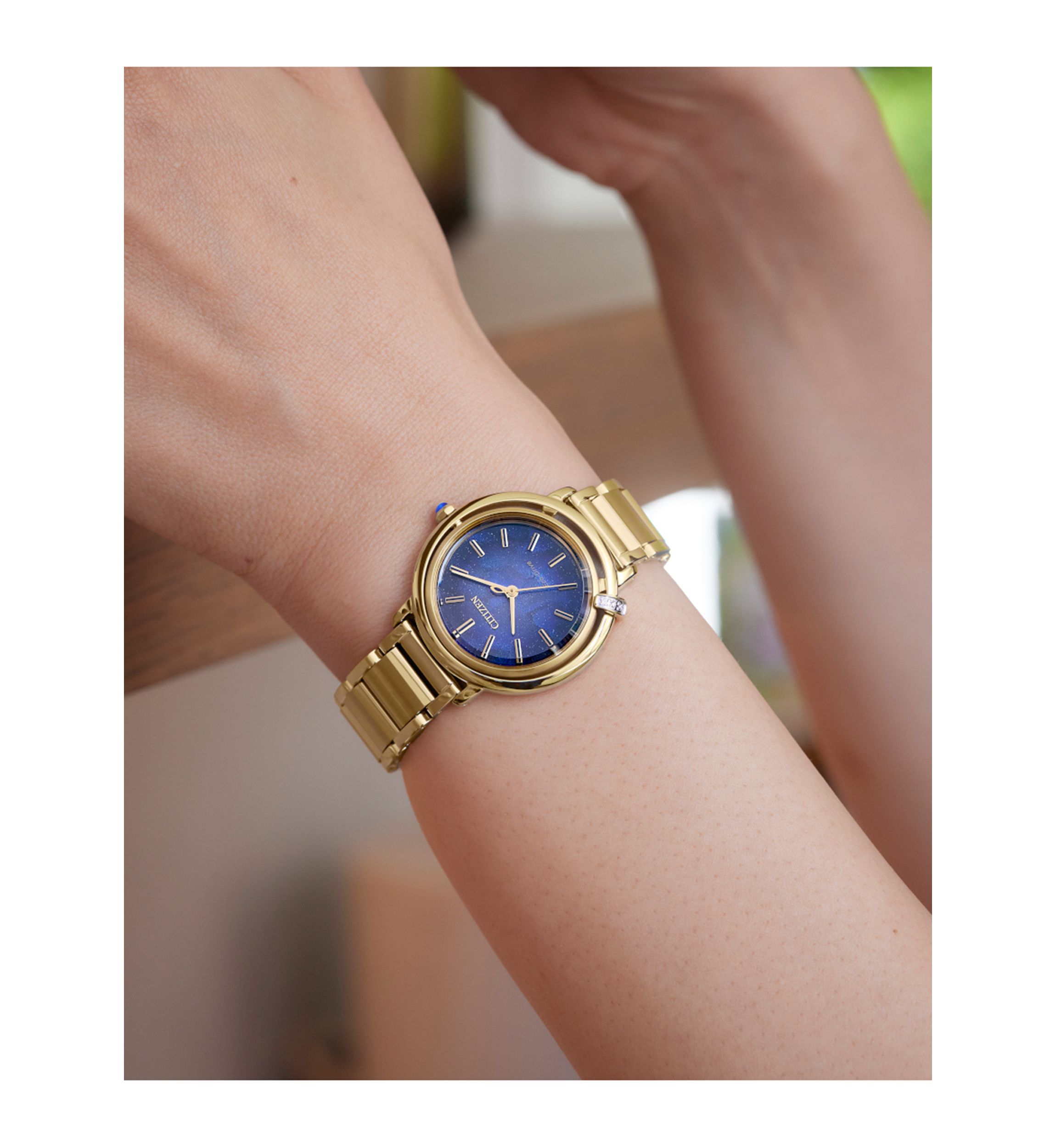 Citizen Womens  Arcly Light Gold-Tone Stainless Steel Bracelet Watch 31.2mm