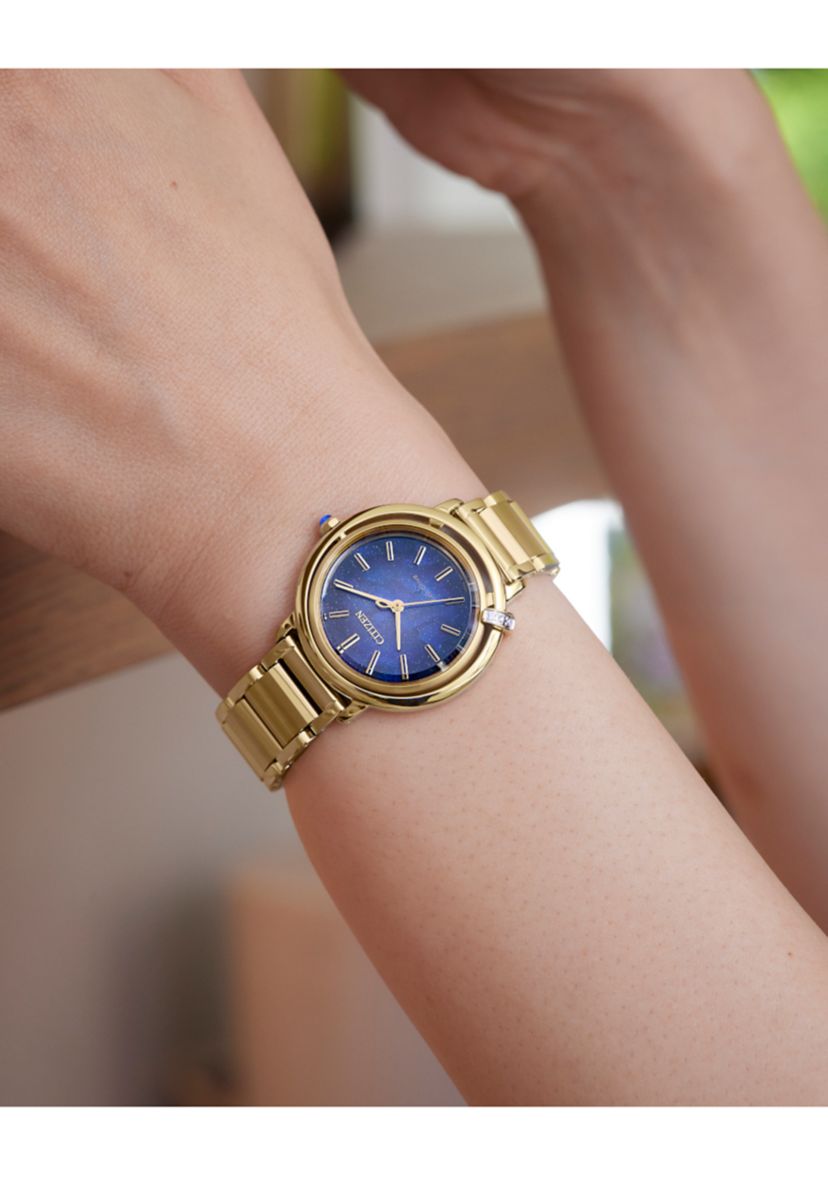 Citizen Womens  Arcly Light Gold-Tone Stainless Steel Bracelet Watch 31.2mm