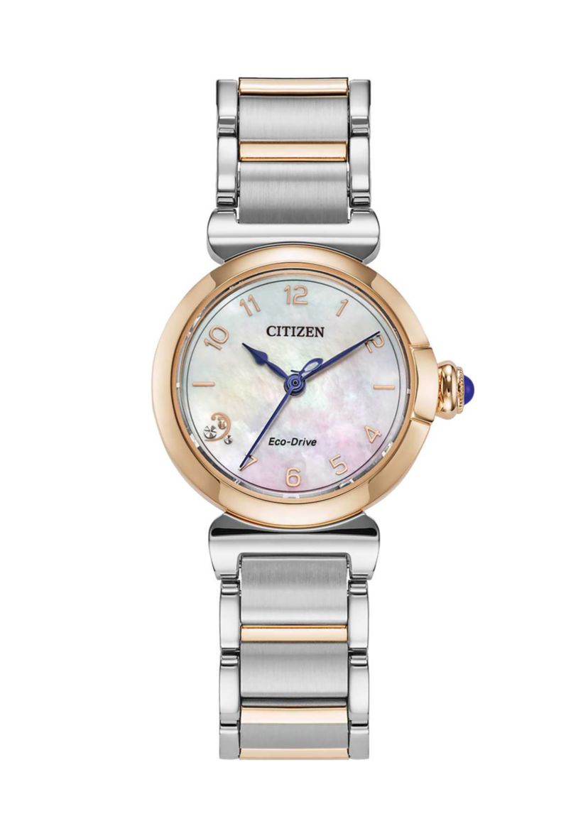 Citizens Ladies Classic Eco Mae Two-Tone Bracelet Watch