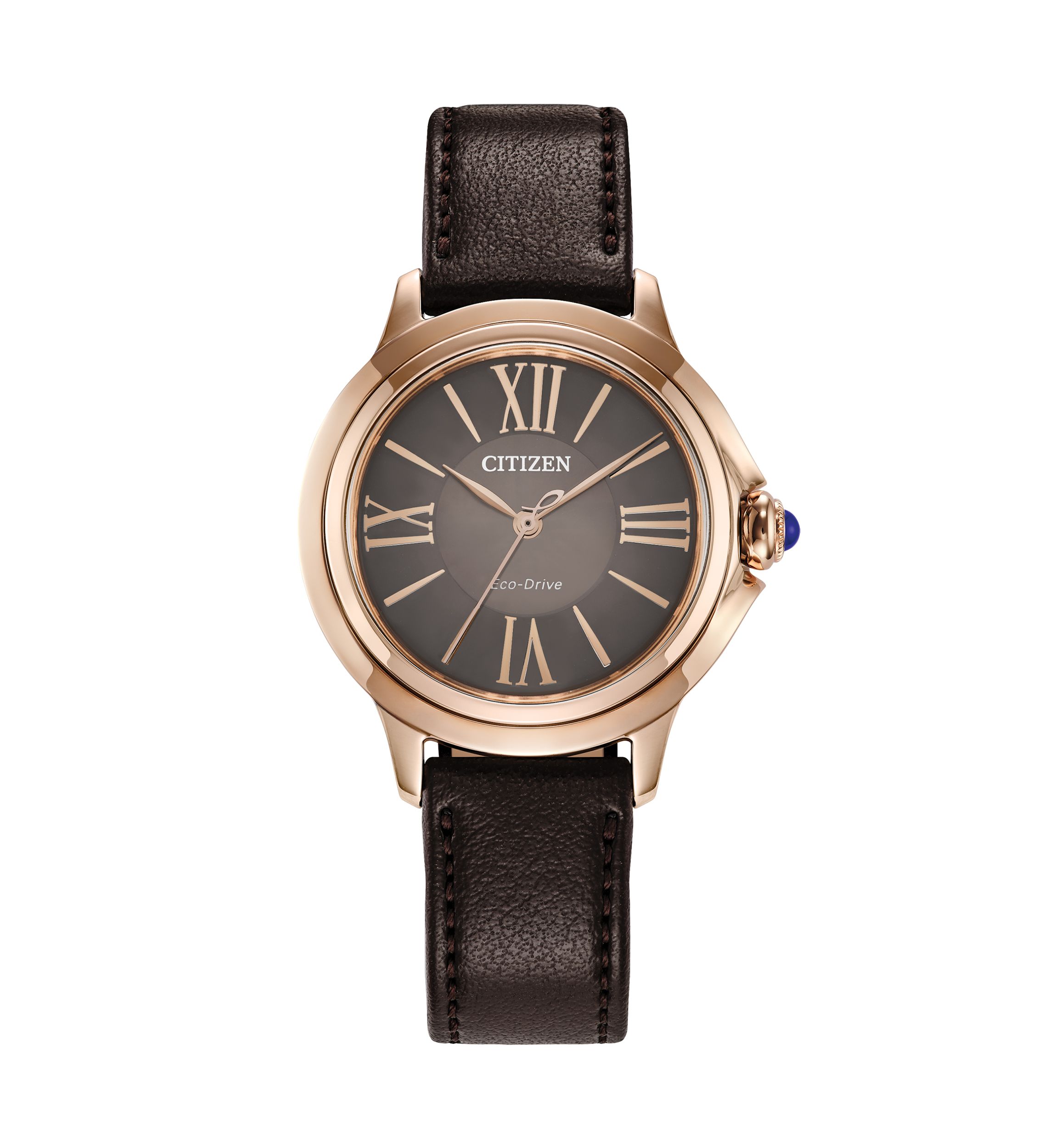 Womens Classic Ceci Rose Gold Tone 32 Millimeter Watch with Brown Leather Strap