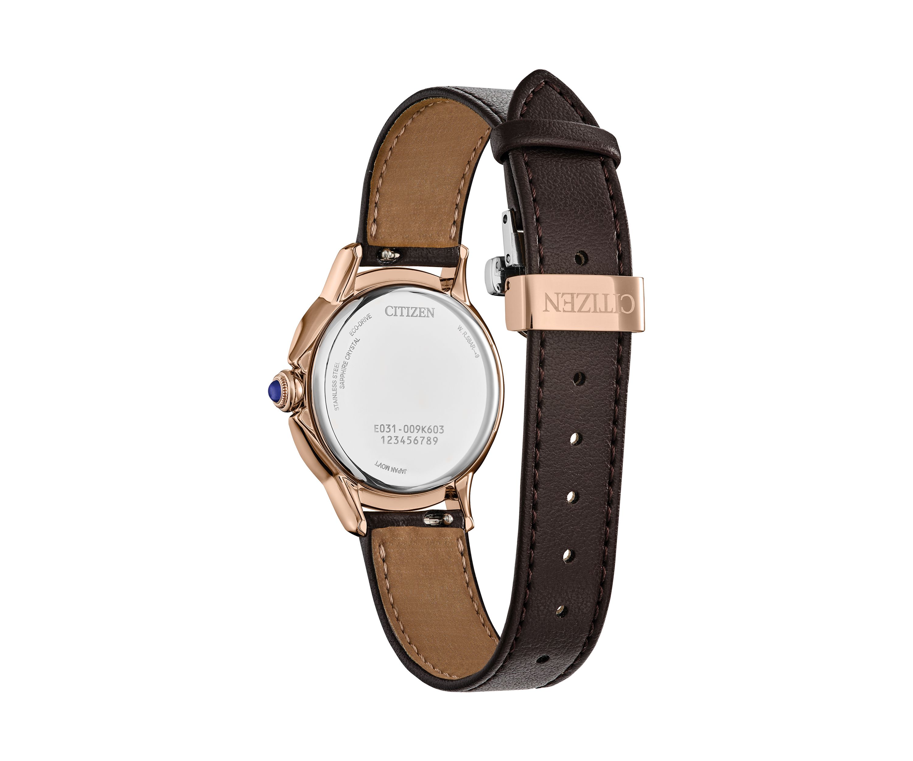 Womens Classic Ceci Rose Gold Tone 32 Millimeter Watch with Brown Leather Strap