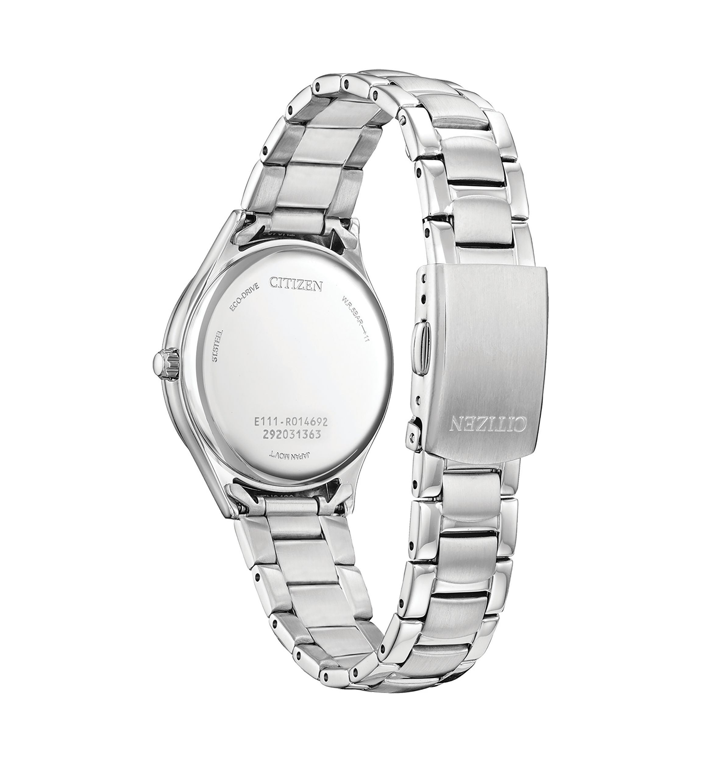 Womens Classic Crystal Silver Tone Bracelet Watch