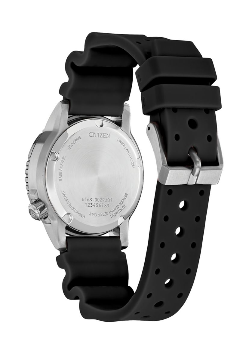 Womens Promaster Dive Black Strap Watch - 36.5 Millimeter