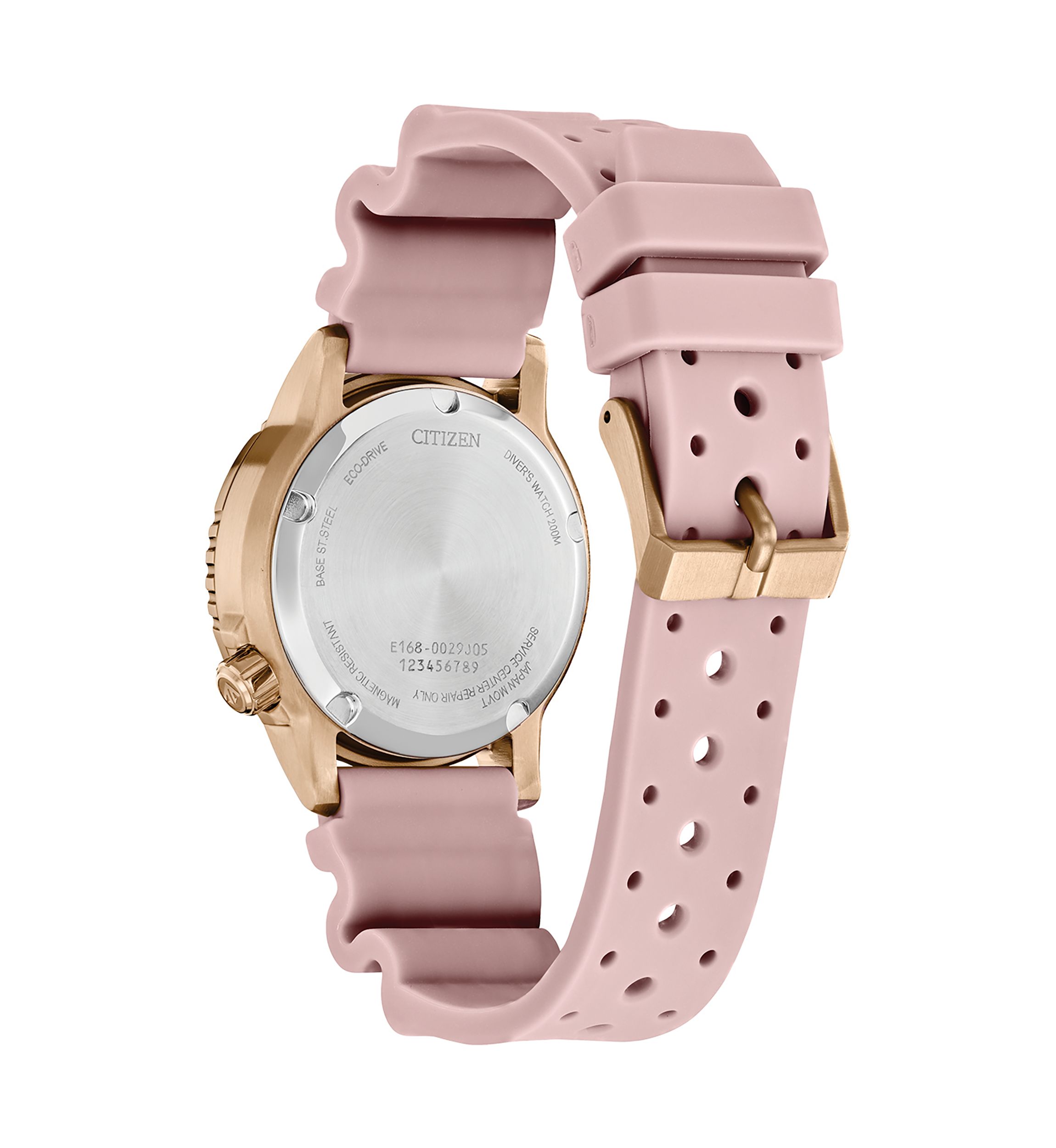 Womens Promaster Dive Pink Strap Watch - 36.5 Millimeter