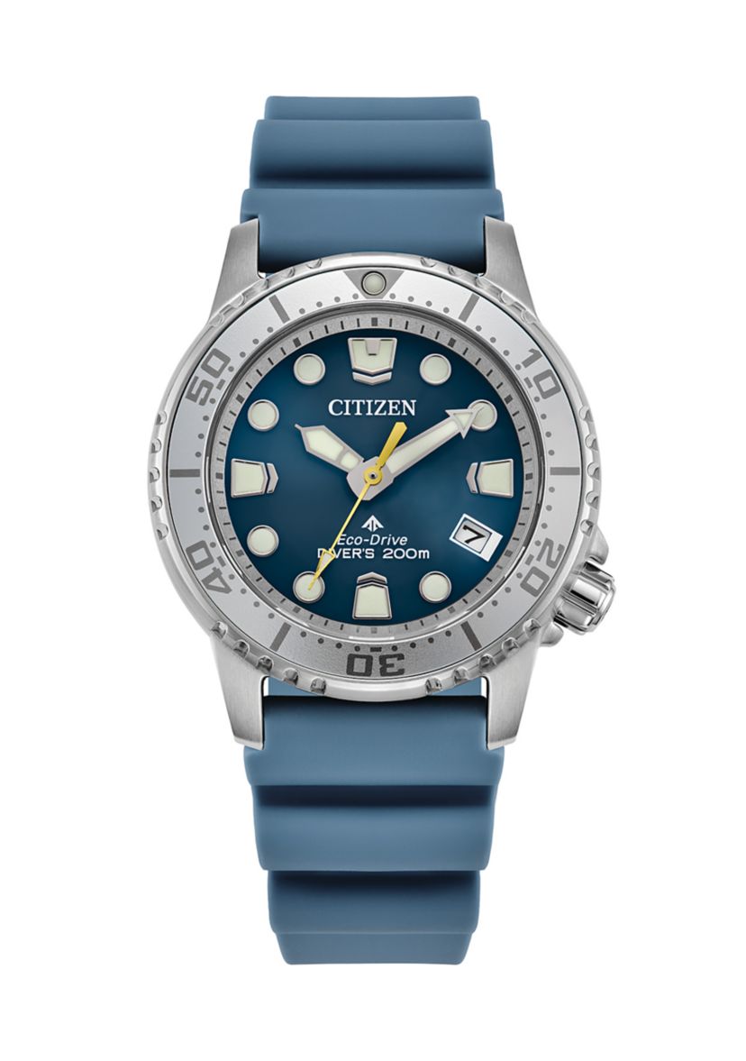 Womens 36.5 Millimeter  Promaster Dive 4 Light Blue Strap Watch