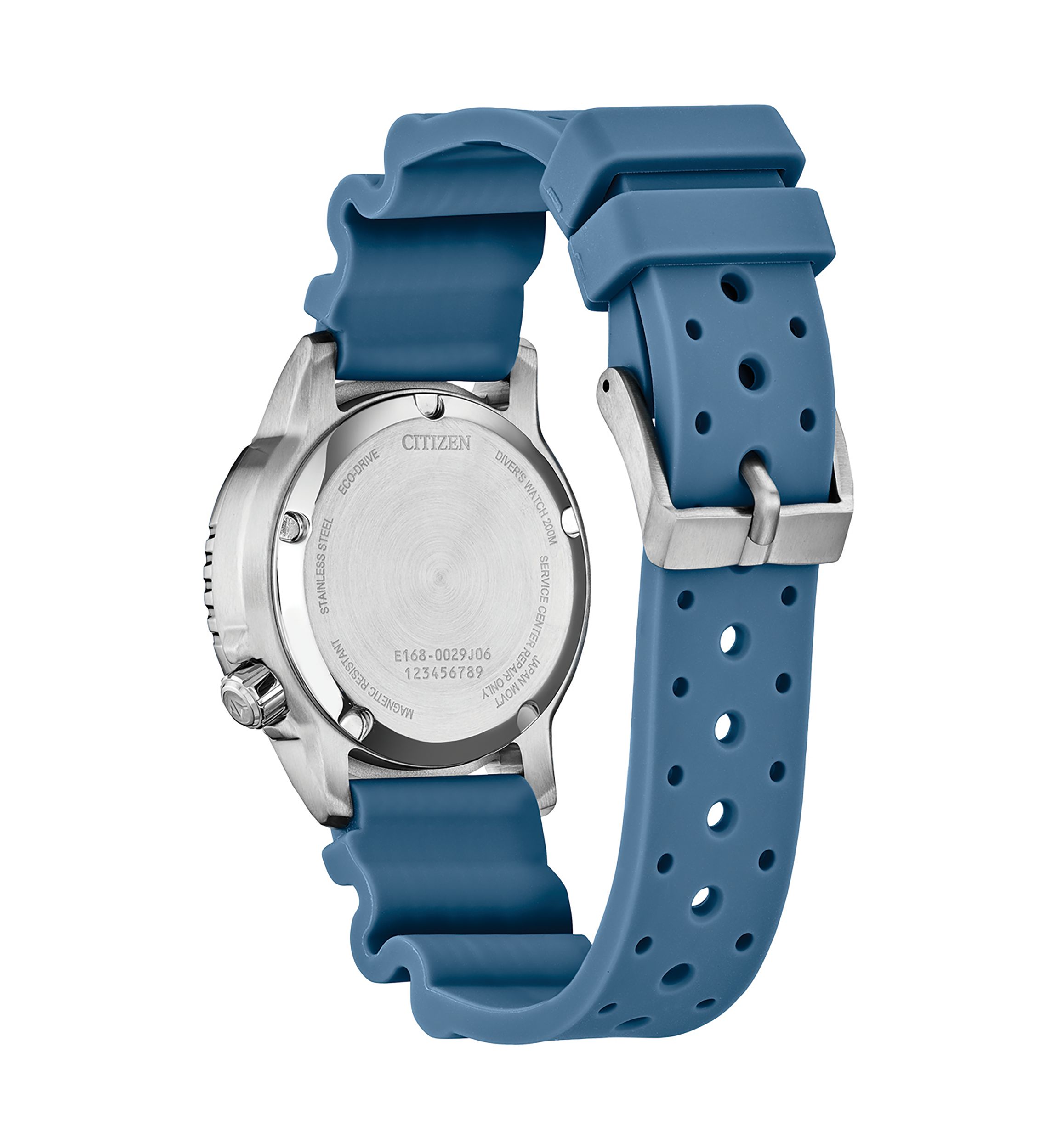 Womens 36.5 Millimeter  Promaster Dive 4 Light Blue Strap Watch