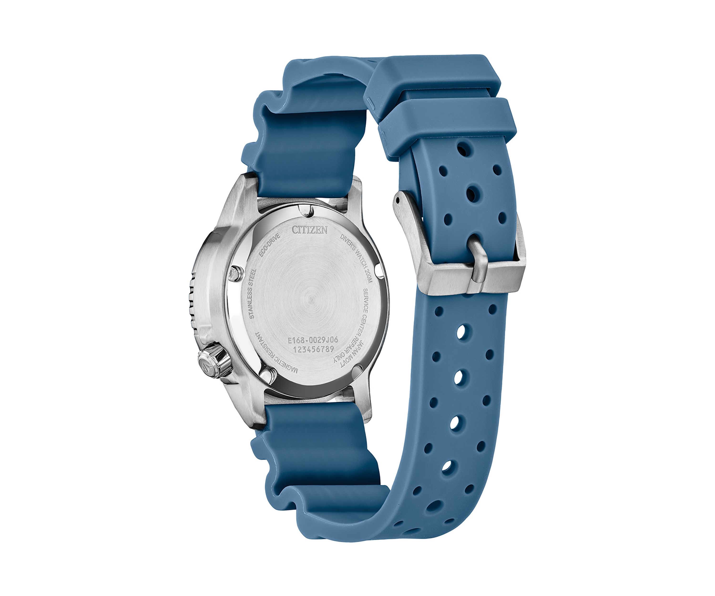 Womens 36.5 Millimeter  Promaster Dive 4 Light Blue Strap Watch
