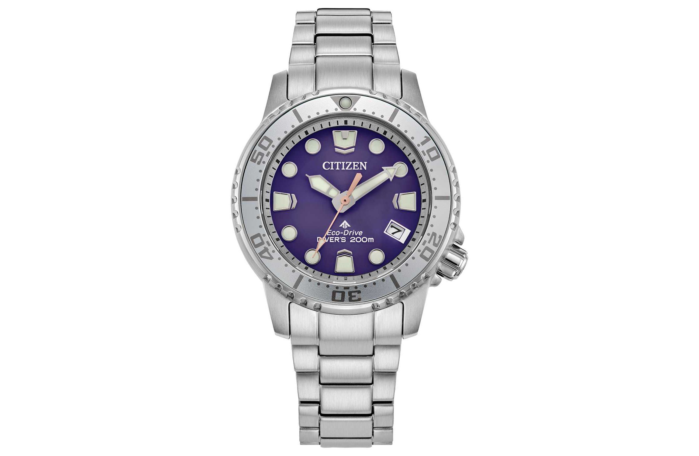 Citizen Ladies Promaster Eco Dive 4 Silver-Tone Bracelet Watch 36.5mm