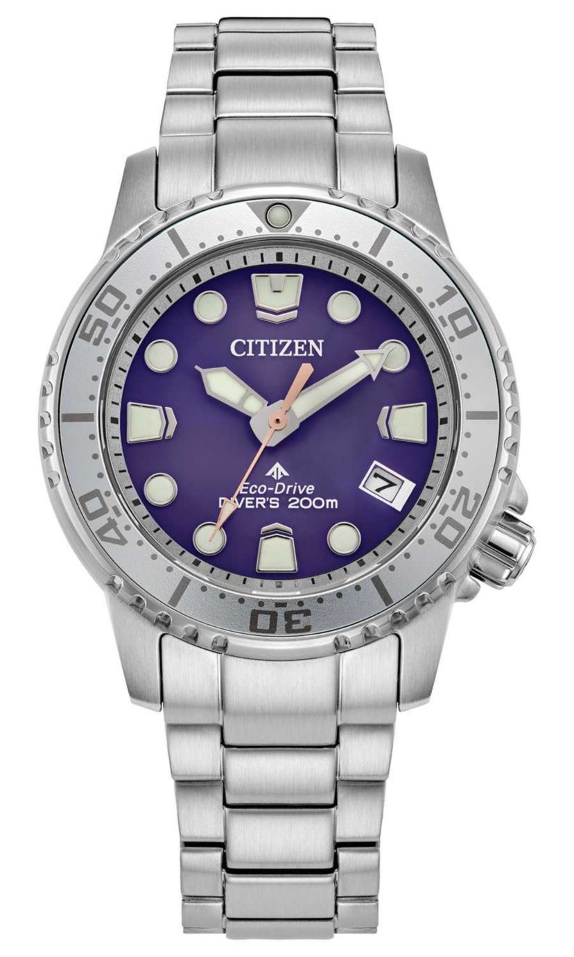 Citizen Ladies Promaster Eco Dive 4 Silver-Tone Bracelet Watch 36.5mm