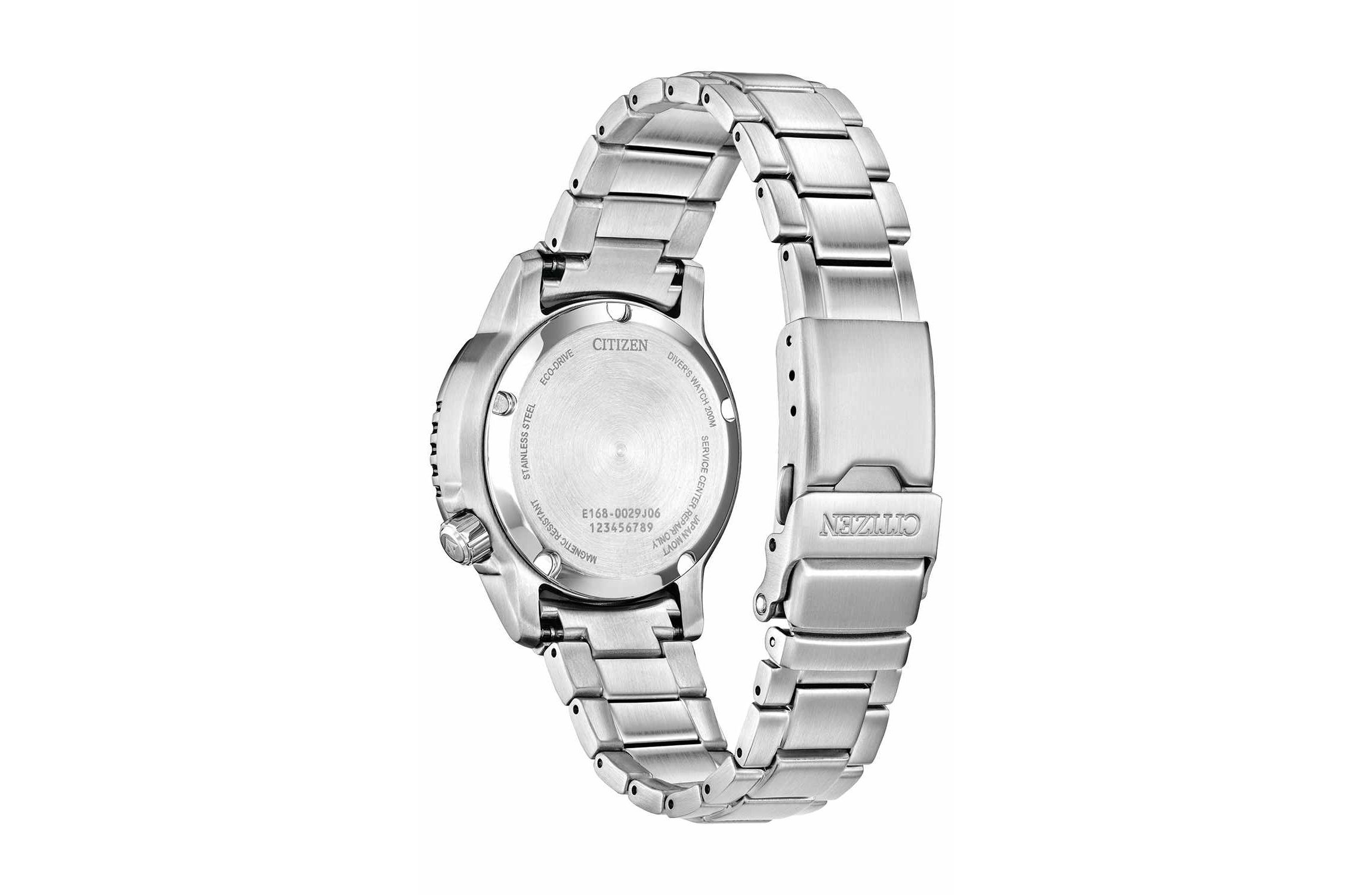 Citizen Ladies Promaster Eco Dive 4 Silver-Tone Bracelet Watch 36.5mm