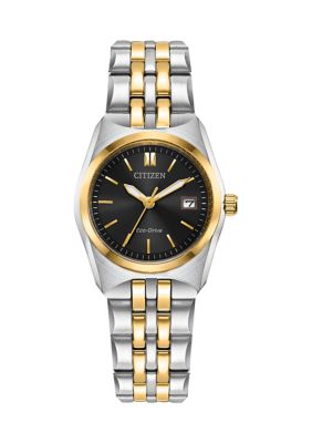 Citizen Eco-Drive Women's Corso Two-Tone Stainless Steel Bracelet Watch