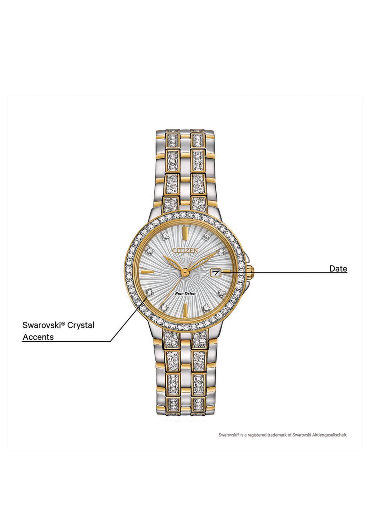 Womens Two-Tone Watch