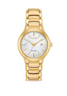 Citizen Women's Eco-Drive Chandler Gold-Tone Stainless Steel Bracelet Watch
