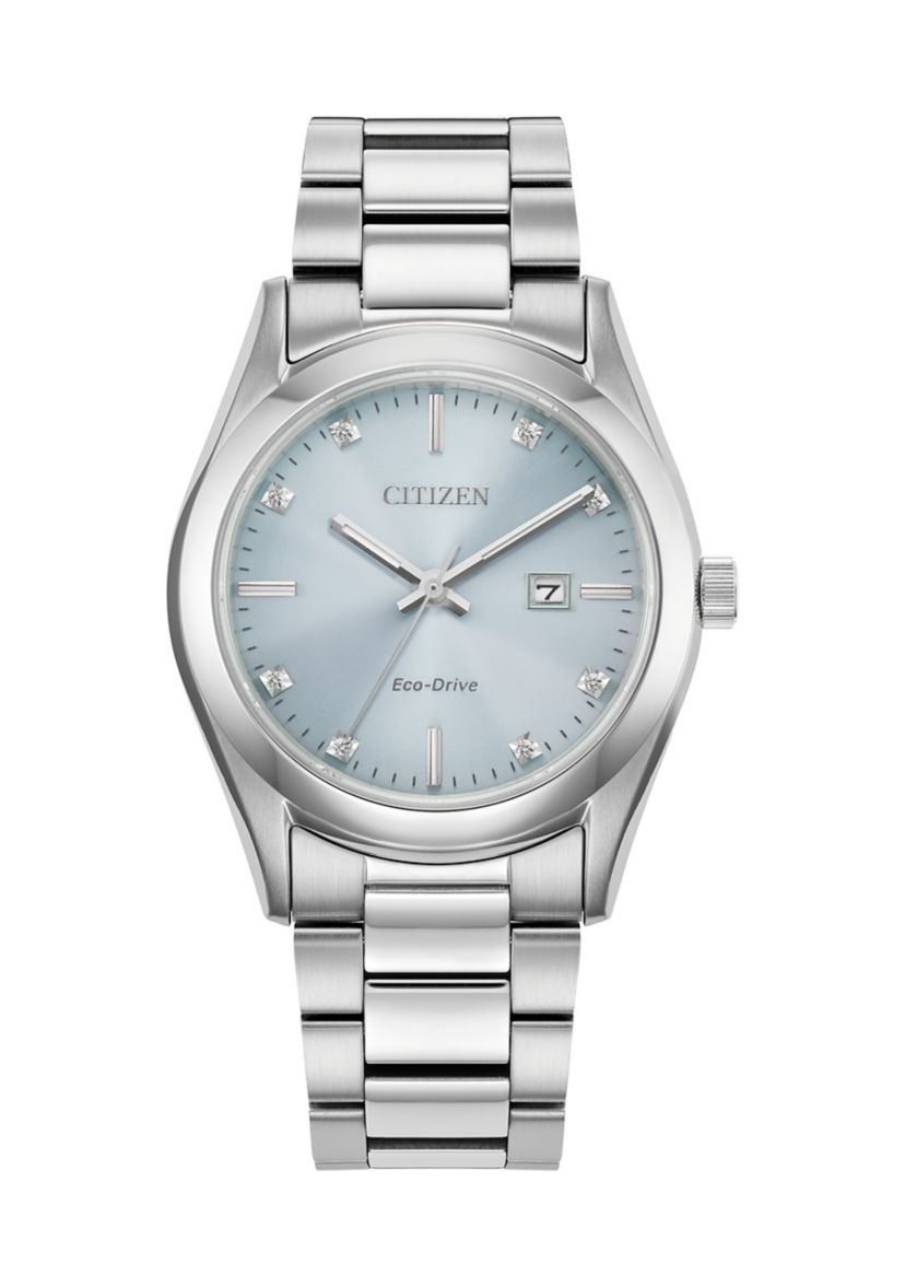 Womens Sport Luxury Sport Silver Tone Bracelet Watch - 33 Millimeter