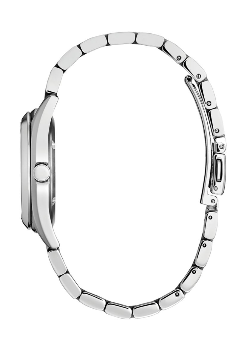Womens Sport Luxury Sport Silver Tone Bracelet Watch - 33 Millimeter