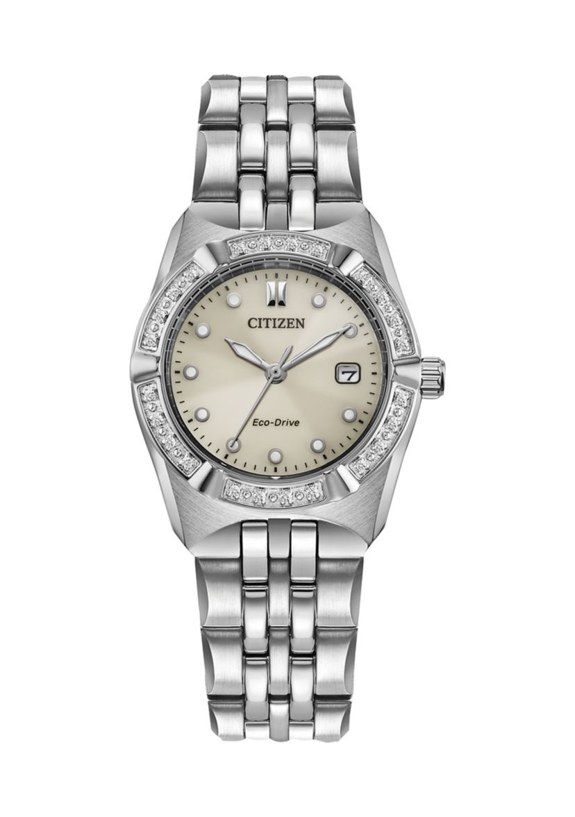 Womens Classic Corso Silver Tone Bracelet Watch 