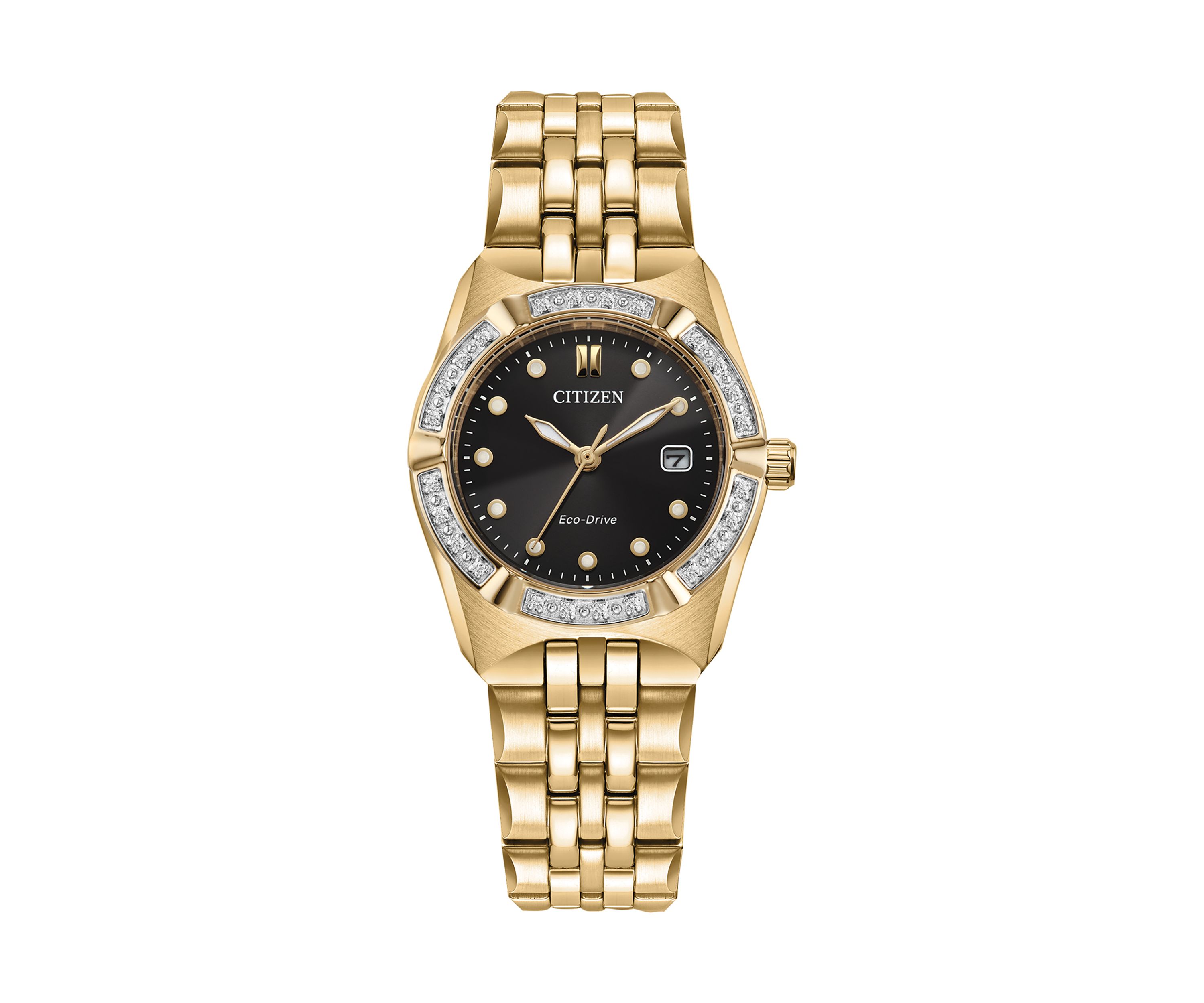 Womens Classic Eco Corso Gold Tone Bracelet Watch 