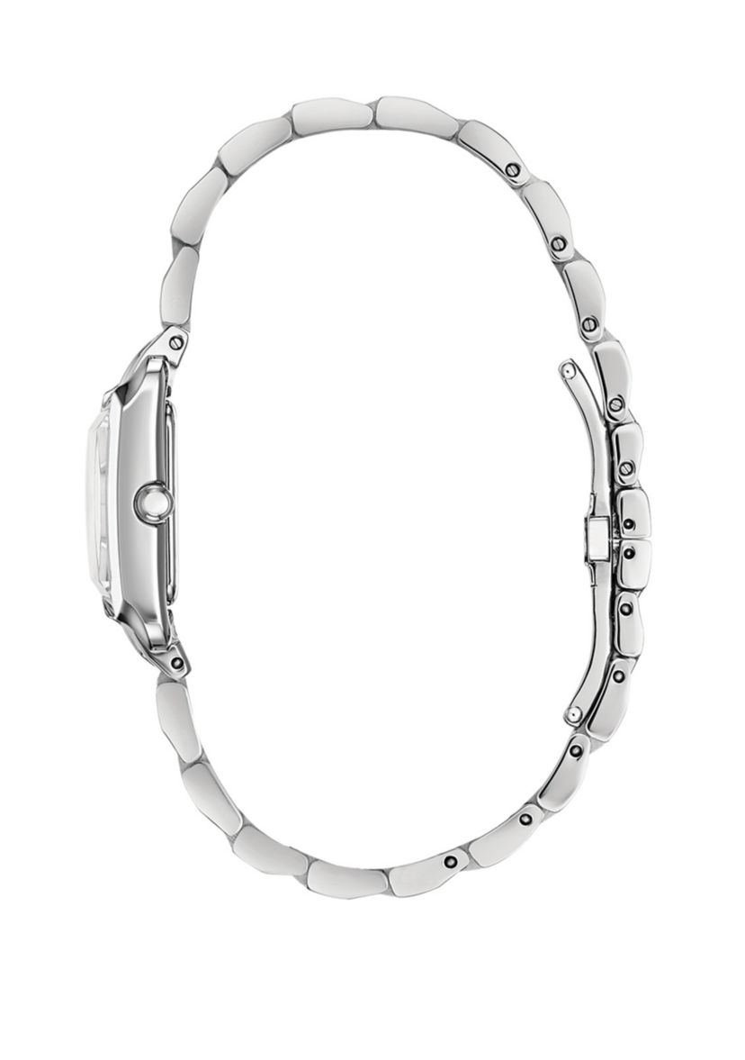 Womens Bianca Silver-Tone Stainless Steel Bracelet Watch