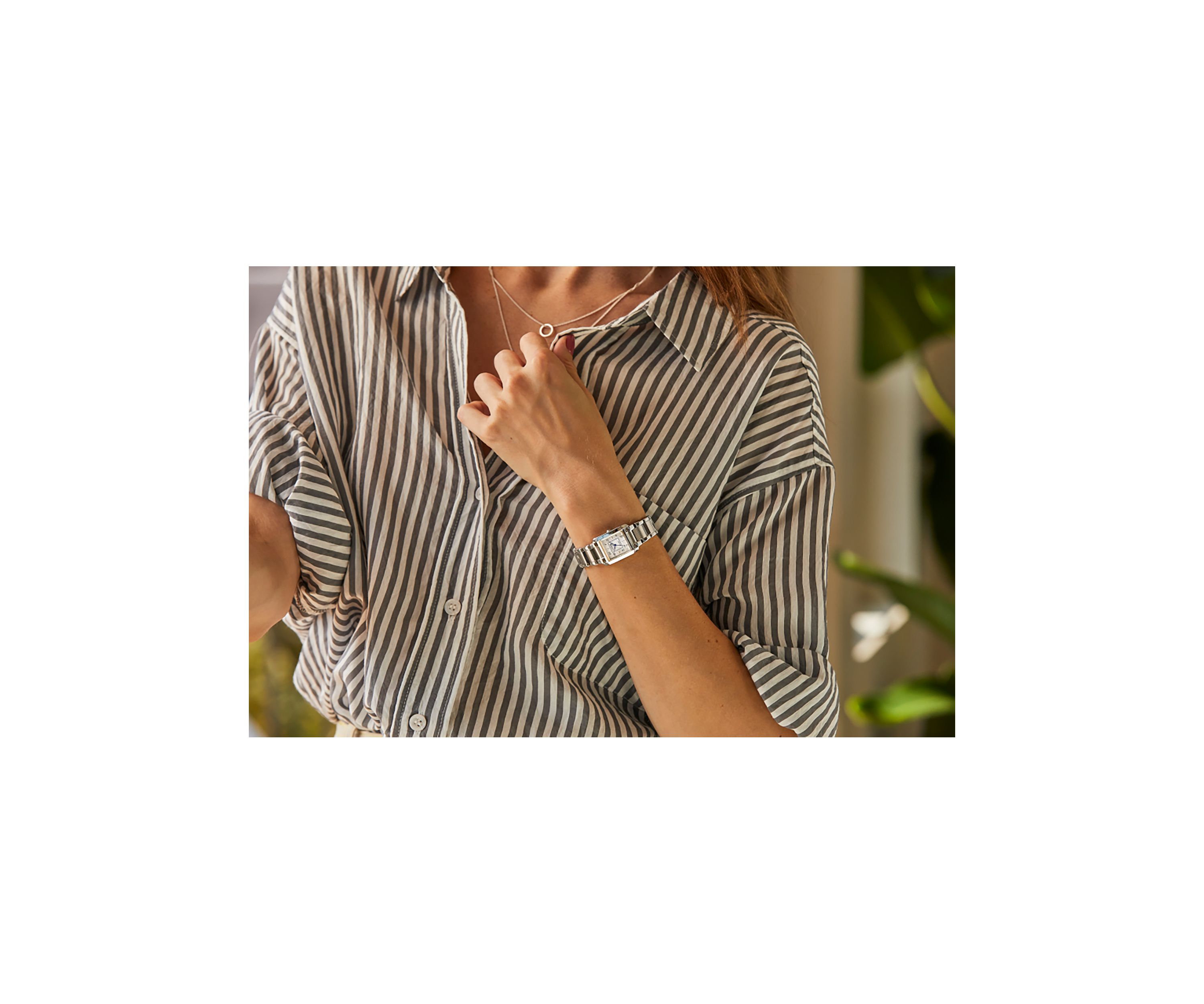 Womens Classic Bianca Silver Tone Bracelet Watch