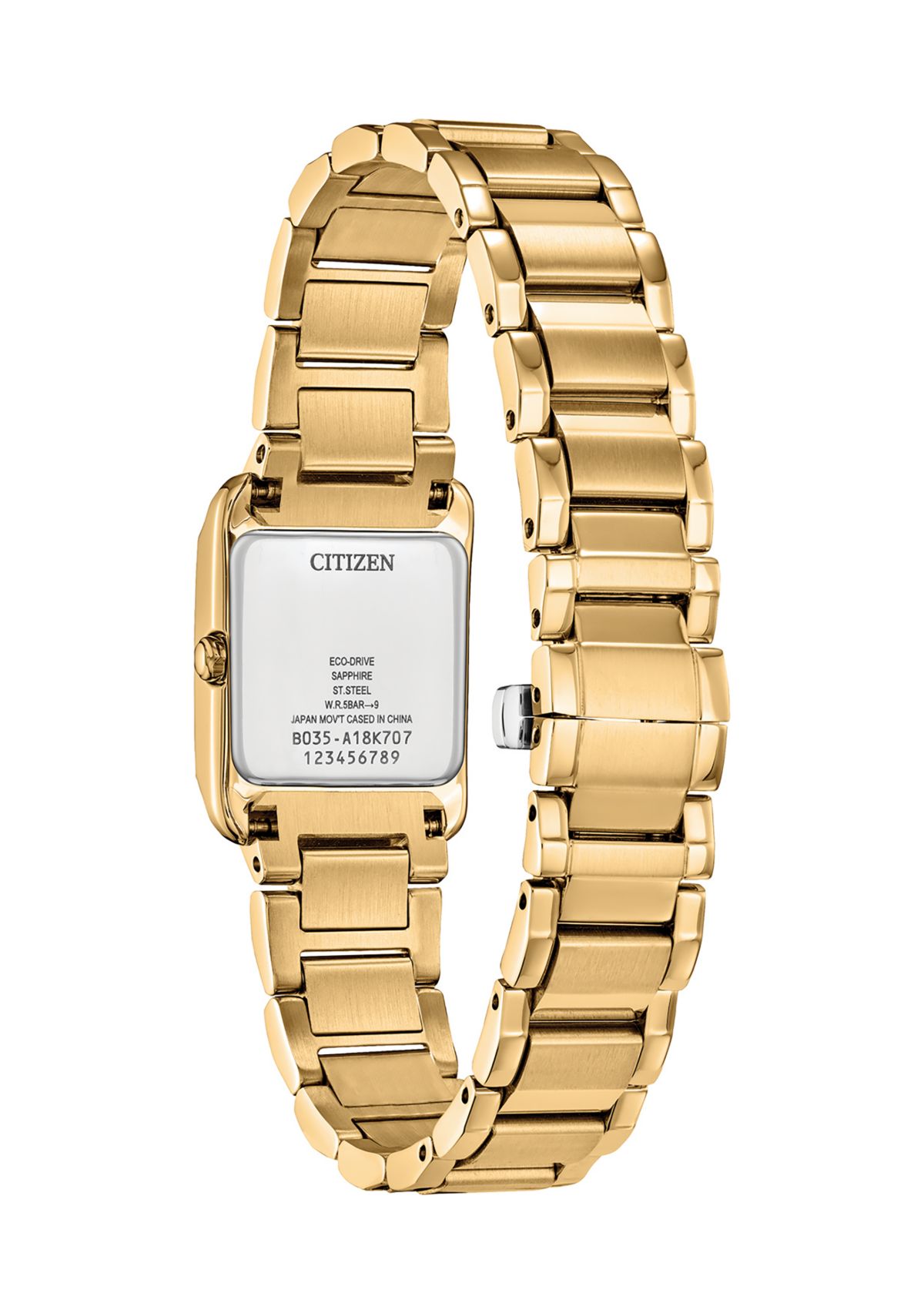 Womens Classic Bianca Gold Tone Bracelet Watch 