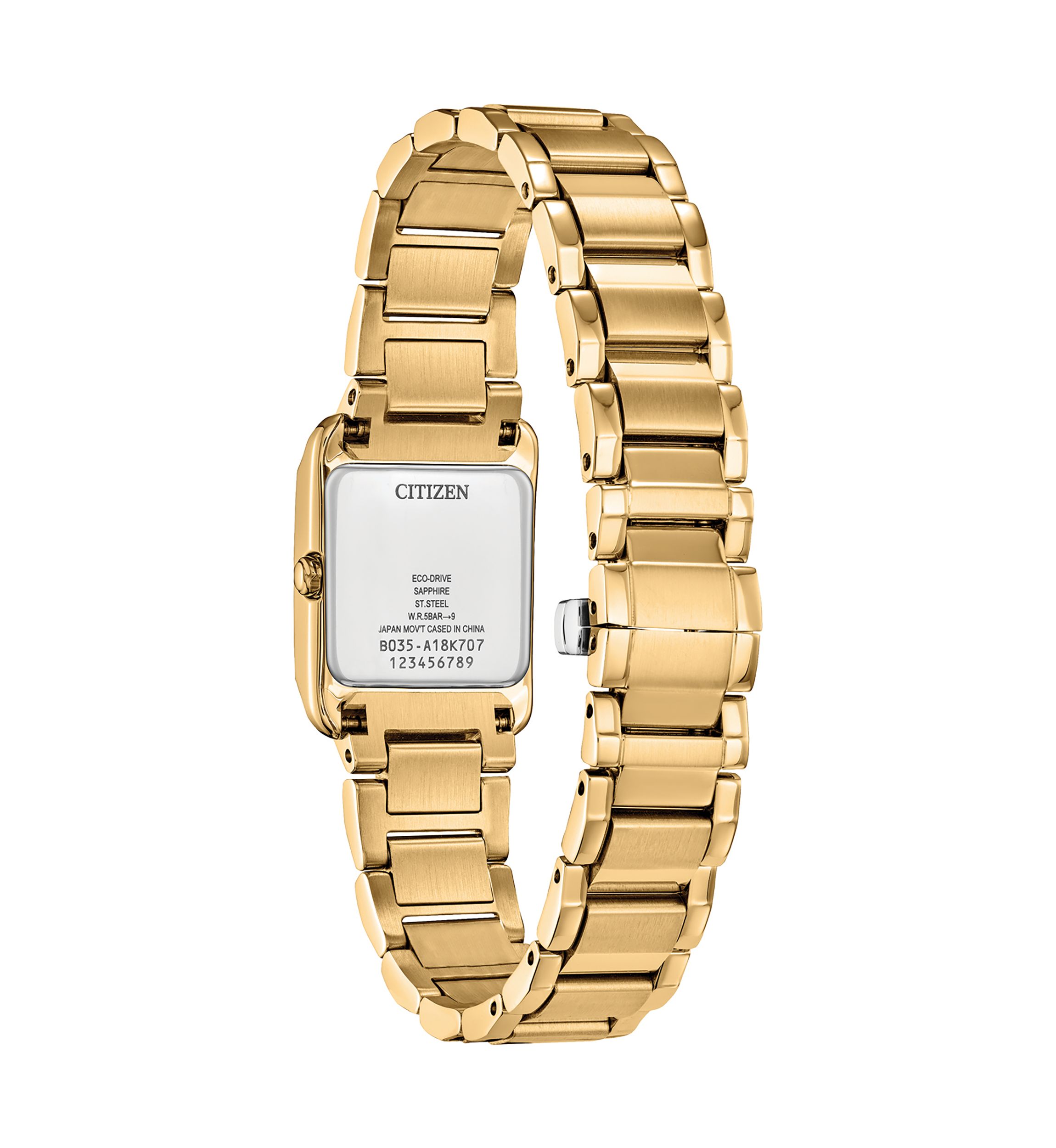 Womens Classic Bianca Gold Tone Bracelet Watch 