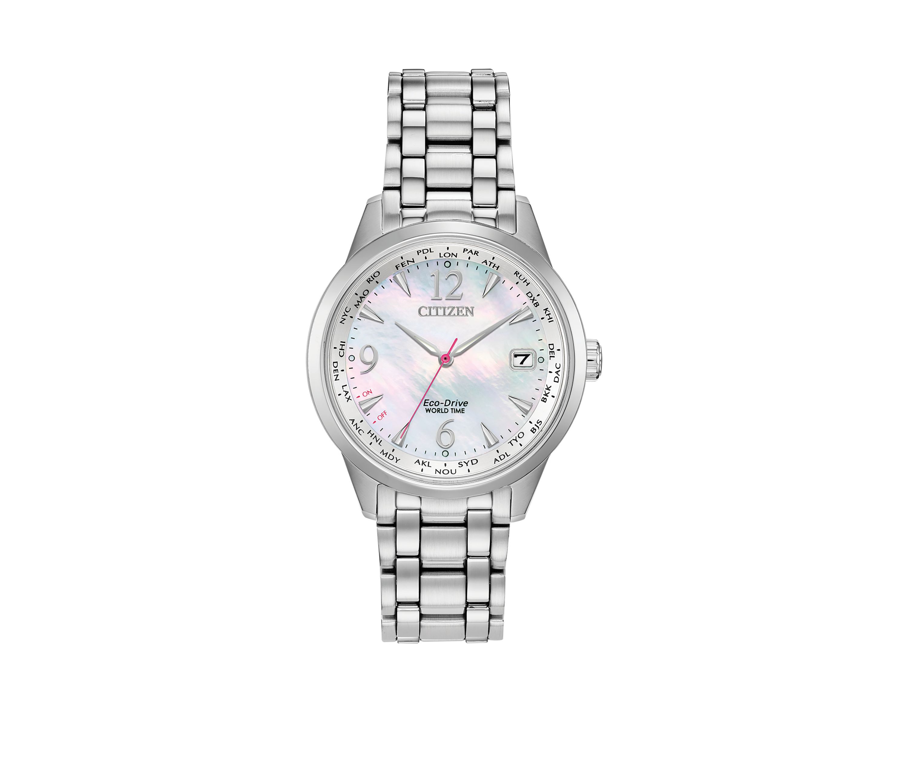 Stainless Steel Eco World Time Bracelet