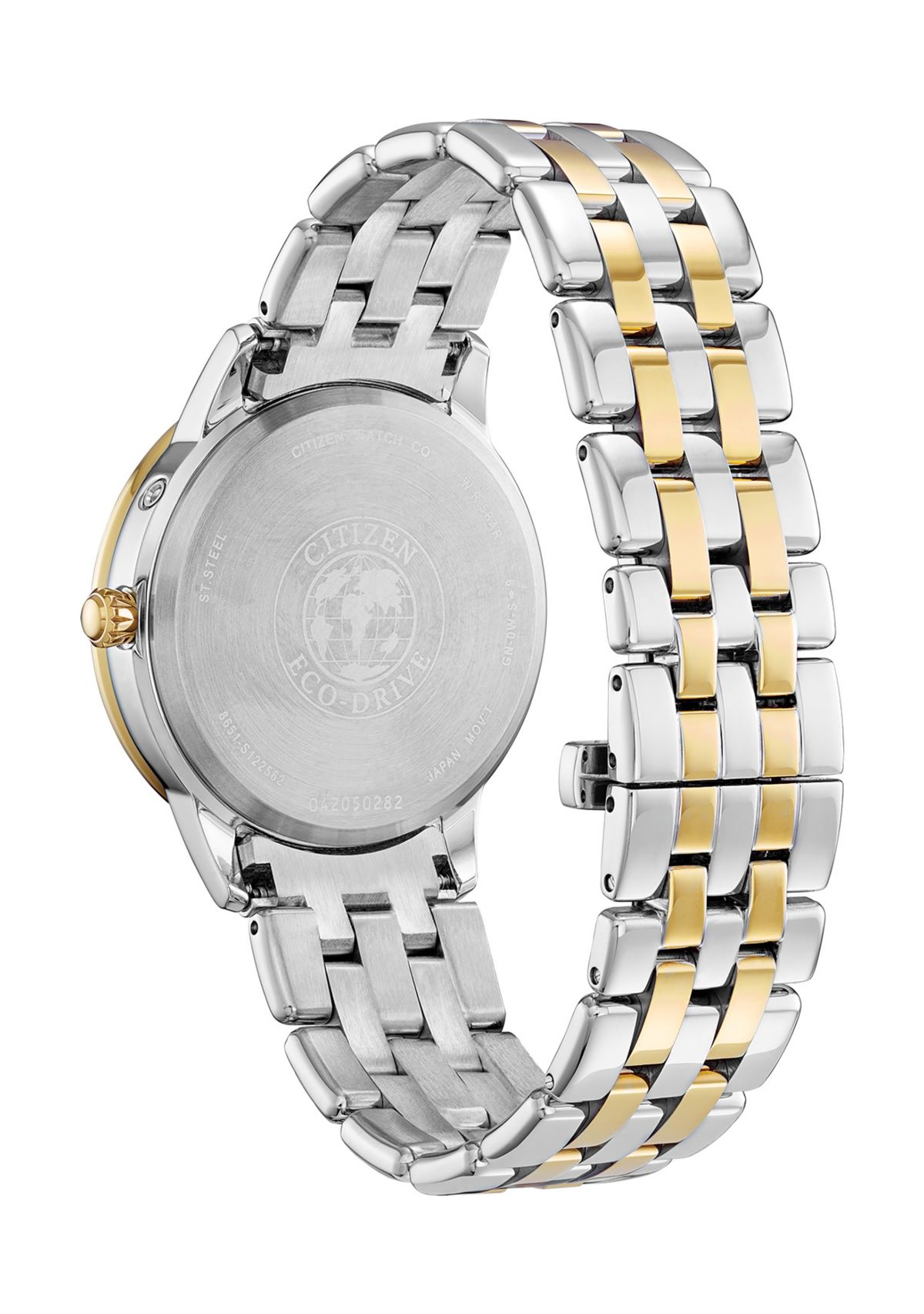 37 Millimeter Calendrier Two Tone Stainless Steel Bracelet Watch 