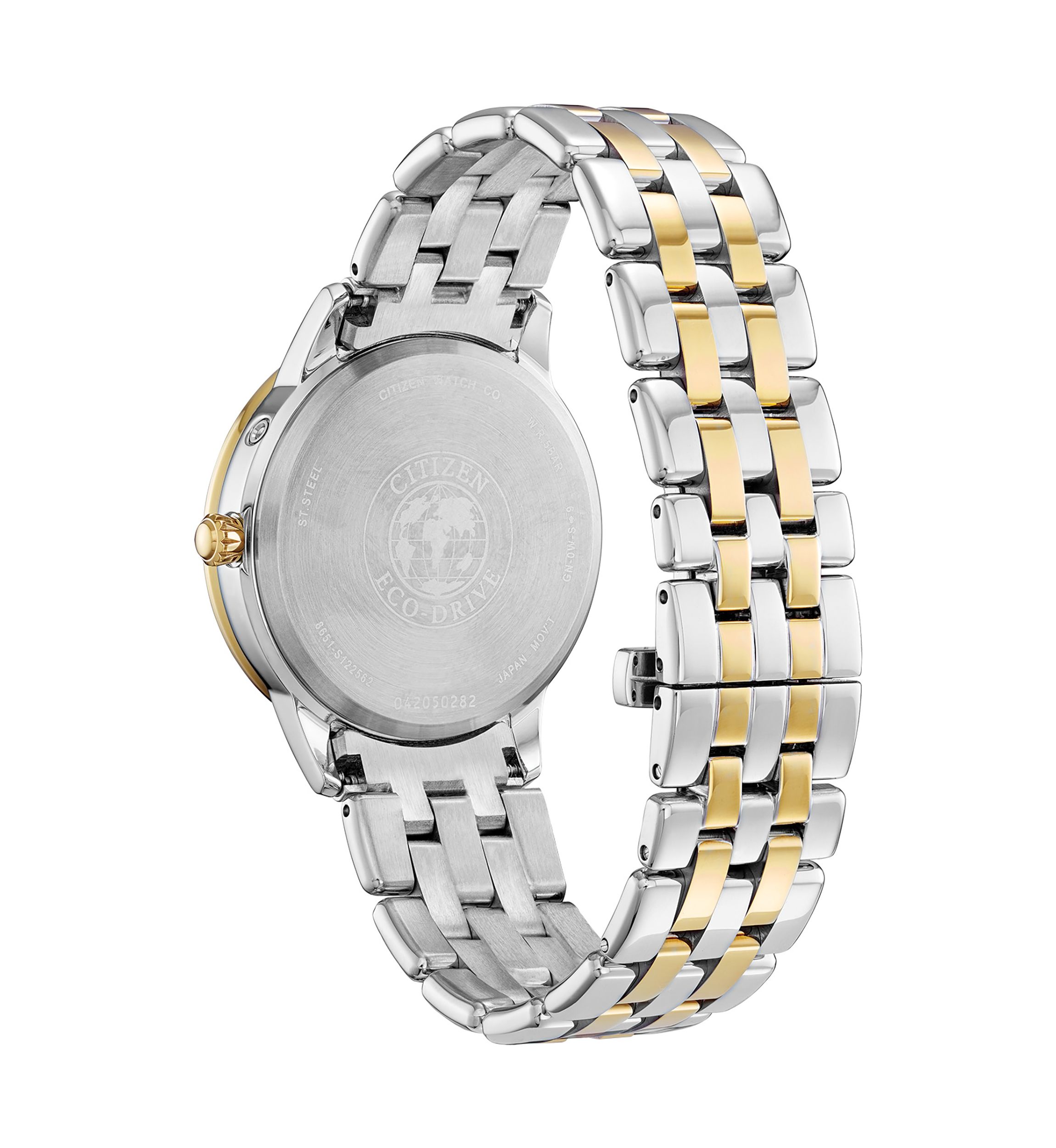 37 Millimeter Calendrier Two Tone Stainless Steel Bracelet Watch 