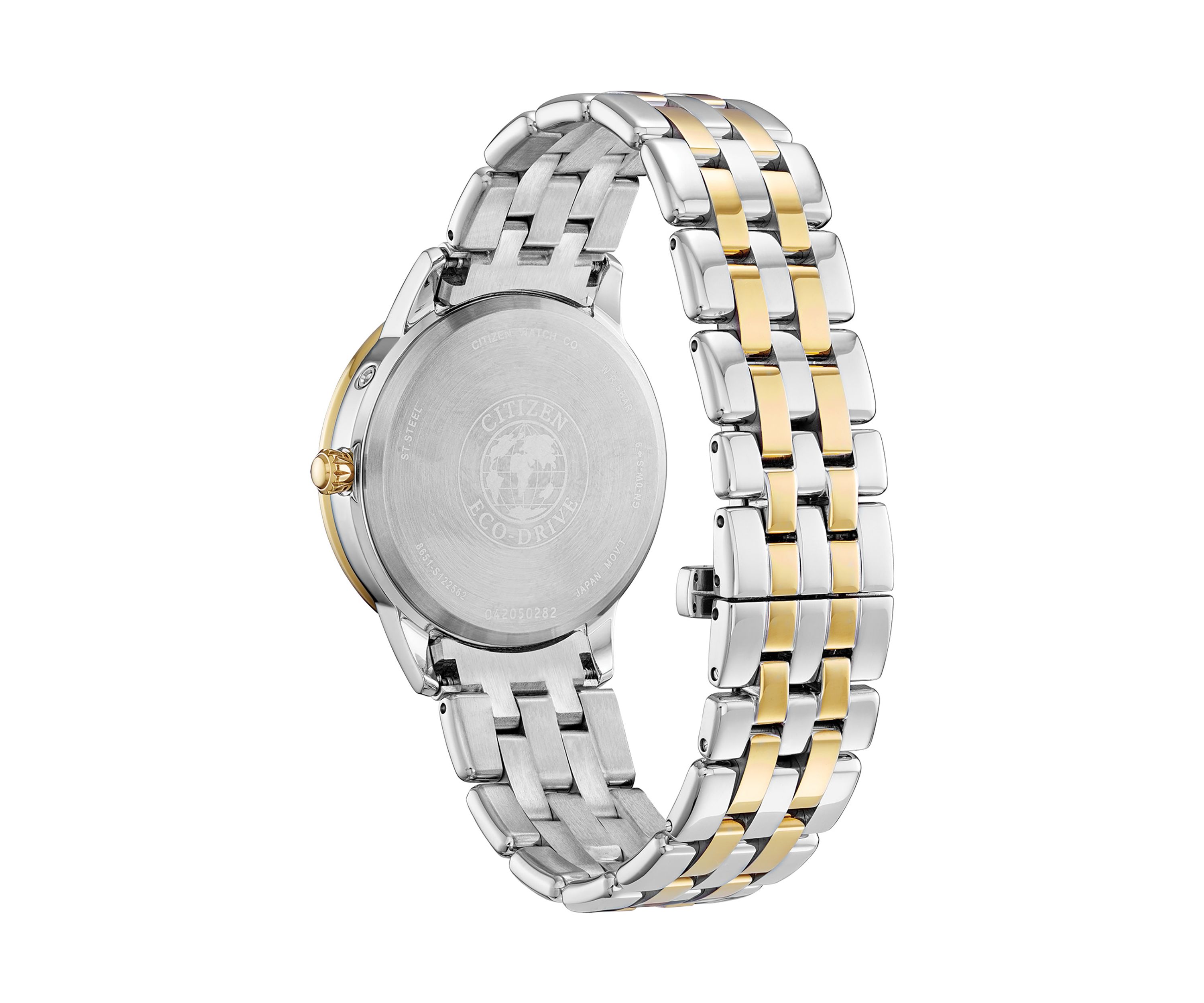 37 Millimeter Calendrier Two Tone Stainless Steel Bracelet Watch 