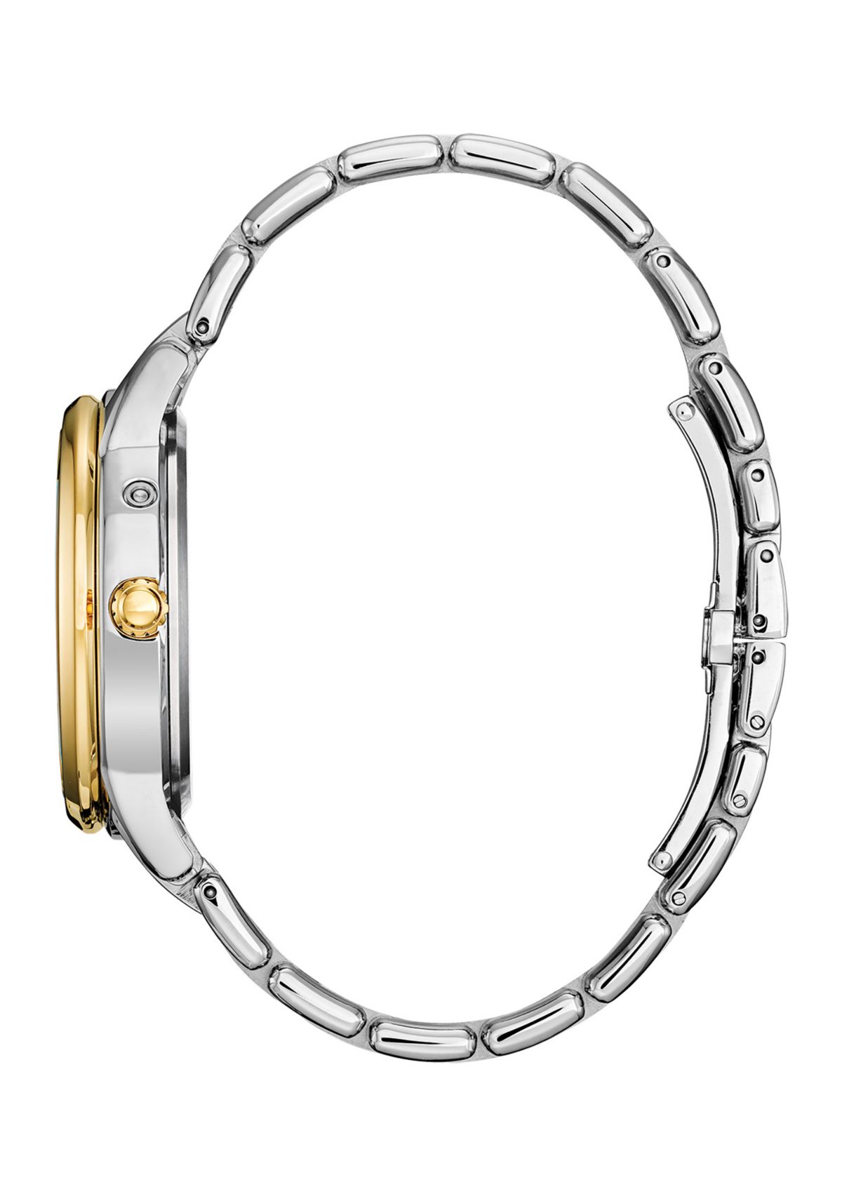 37 Millimeter Calendrier Two Tone Stainless Steel Bracelet Watch 