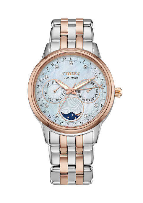 Citizen Eco-Drive Calendrier Womens Two-Tone Stainless Steel