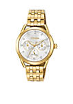 Womens Drive From Citizen Eco-Drive Stainless Steel Watch with Date and Gold-Tone Stainless Steel Bracelet