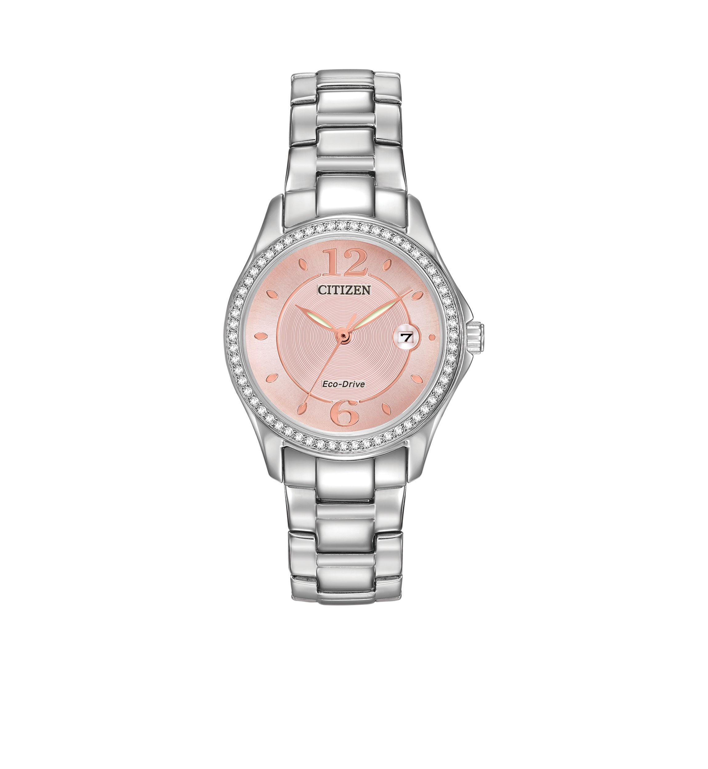 Stainless Steel Eco-Drive Bracelet Watch